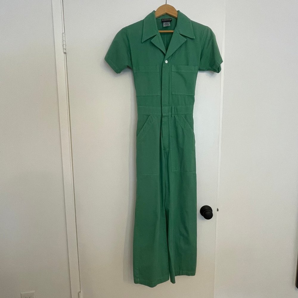 Big Bud Press XS short sleeve jumpsuit in green